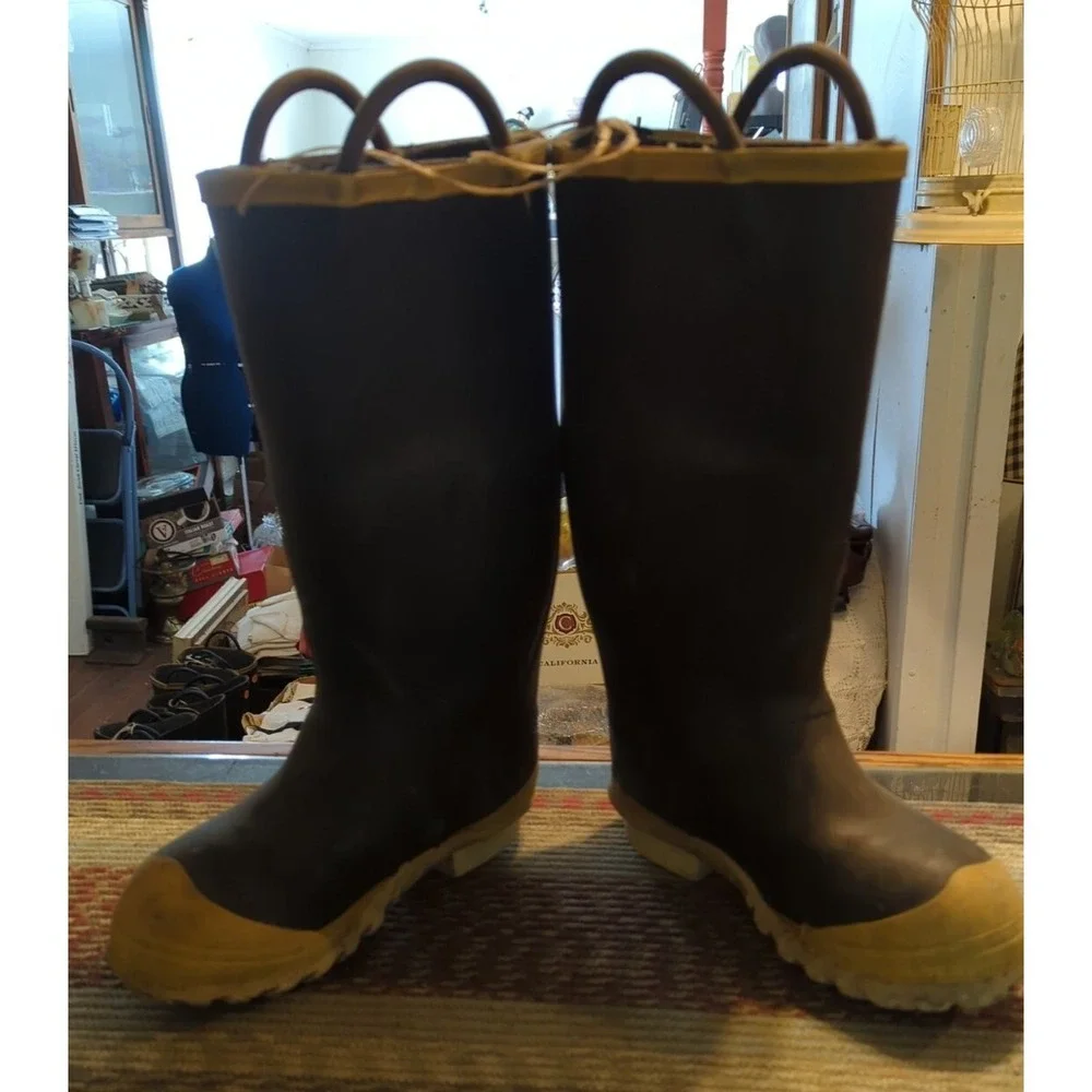 Firewalker Ranger Firefighter Rubber Boots Size 6 Medium Width Steel Toe‎